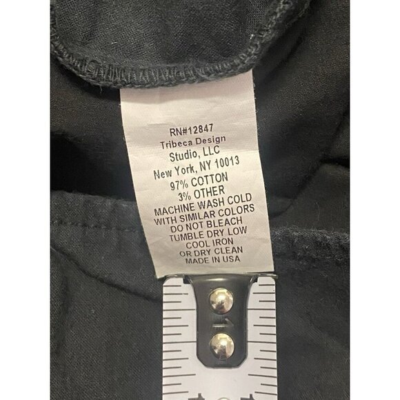 Nili Lotan Tel Aviv Pants Size 8 Black/Carbon Skinny Trousers Flap Pockets Crop - Picture 8 of 8